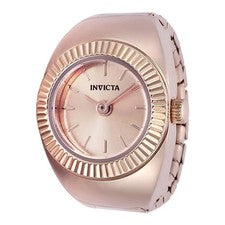 Invicta 48948 Mujer Mini Anillo Reloj Cuarzo 2 Manejas Esfera Oro Rosa Reloj