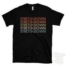 CAMISETA ESTILO RETRO REPETIDA ELÁSTICA para hombre y mujer Reino Unido top name regalo