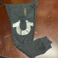 Pantalones deportivos True Religion para hombre grises relajados cómodos talla M L XL