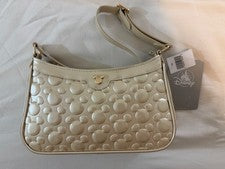 Disney World Parks Mickey Heads Platino Champagne-Dorado Bolso de Hombro Cartera ¡NUEVO!