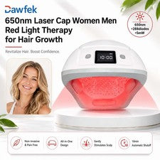 Juego de kit de cuidado del cuero cabelludo calvicie patrón de pérdida de cabello con luz roja para crecimiento del cabe