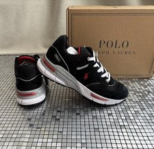 Polo Ralph Lauren Trackster Hombre’s Zapatillas Talla UK 8 EUR 42 (repuesto Negro Encaje)