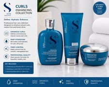 Alfaparf Semi Di Lino Rizos Cuidado del Cabello Set Champú Co-Lavado Mascarilla Cabello Rizado
