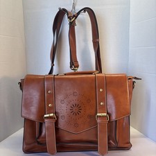 Ecosusi Mujeres Cuero PU Mensajero Maletín Mochila Bolso para Laptop ¡¡NUEVO SIN ETIQUETAS!!!