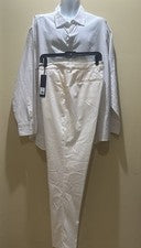 Pantalones de vestir crema para hombre talla 36