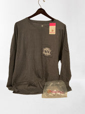 Camisa de manga larga para hombre Marleylilly, estilo # 3263103, talla 2-3XL, color carbón