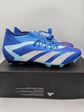 Botines de fútbol terreno firme Adidas Predator Accuracy.1 FG para hombre talla 6,5 azul GZ0038