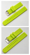 Correa de reloj 20 mm silicona verde mayo verde rana CAVADINI muy buena calidad