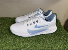 Zapatos de golf Nike Victory Pro 4 blancos azules psíquicos HM9220-101 para hombre talla 11,5 AMPLIOS