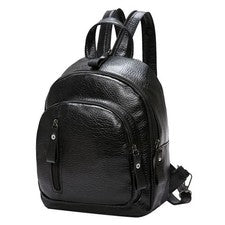 Mini mochila de cuero en relieve para mujer Cartera Moda Viaje Bolso de hombro Mochila de día