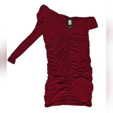 Vestido midi de noche Nova de moda para mujer 1X vino