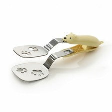 Volteador de sartenes con clip inoxidable dos en uno espátula libre para cocina, barbacoa