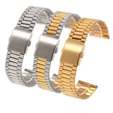 Correa de reloj de acero inoxidable macizo de alta calidad 12/14/16/18/20 mm unisex