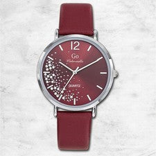 Girl Only Go Mujer Reloj Pulsera de Cuarzo Cuero Rojo