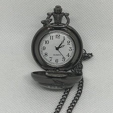 Reloj Bolsillo Route 66 Estilo Vintage con Cadena. Pequeño 4cm. Regalo de Navidad. ¡Nuevo!
