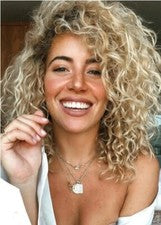 Peluca corta Bob Ombre rubia miel rizada pelucas frontales de encaje pelucas de pelo real