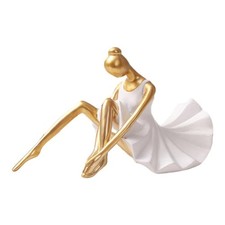 Ballet Niña Oro Decoración Hogar Abstractos Arte Decoraciones Hogar Moderno7820