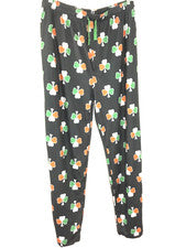 Pantalones de salón para hombre día de San Patricio diseño trébol talla 2XL bolsillos nuevos + etiqueta