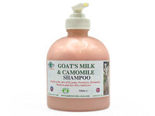 Champú de leche y manzanilla de cabra eccema de cabra psoriasis picazón cuero cabelludo sensible 300 ml
