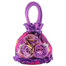 Bolsos de mano para mujer con cordón cubo monederos únicos tela noche
