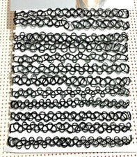 6 gargantillas elásticas elásticas de plástico negro para mujeres niñas joyas Reino Unido