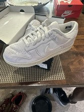 Nike Dunk Low Dover Street Market DSM Triple Blanco Terciopelo Talla 7.5 DS Nuevo