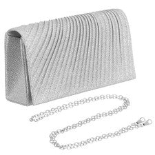 Mini bolso sin asas de noche para dama con estrás de fiesta