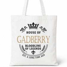 Bolso Shopper Casa Of Algodón Apellido Familiar GADBERRY