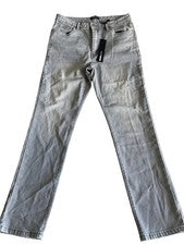 Pantalones de mezclilla ajustados Nova Cornell de moda para hombre talla 34 gris