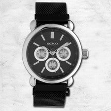 Oozoo Reloj De Pulsera Unisex Timepieces Analógico De Metal Negro UOC10696