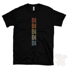 CAMISETA ESTILO RETRO BI REPETIDA Hombre y Mujer Novedad Genial Nombre Regalo