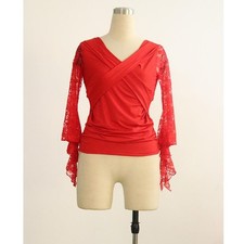 Blusa de baile latino Tops escenario ropa de baile disfraces