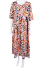 JustFashionNow Maxikleid aufgesetzte Taschen M grau NEU