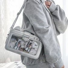 Bolso Bandolera Ita Estilo Preppy Japonés para Mujer Itabag Estudiante Bolso de Hombro