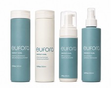 Eufora Perfect Curl Set 4 Piezas Champú Acondicionador Solución Definidora Activador