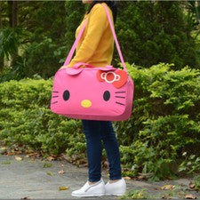 Mujer Equipaje Lindo KT Gato Bolso de Mano Fin de Semana Viaje Bolso de Hombro