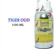 Aceite de perfume concentrado Surrati Tiger Oud, envasado de 100 ml, aceite Attar.
