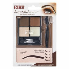 KISS HERMOSO KIT DE CEJAS MARRÓN NATURAL KPLK02 56731 La barra de cejas definitiva NUEVO