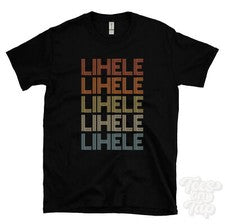 CAMISETA ESTILO RETRO REPETIDO LIHELE Hombre y Mujer Novedad Genial Nombre Regalo