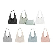 Nuevo Bolso Hobo Para Mujer Damas 2 en 1 Estilo Corte Láser Elegante Diseño Bolso de Hombro