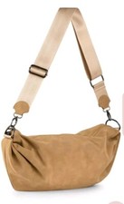 Bolso Bandolera Haute Shore Ollie Toast Gamuza Vegana, Con Dos Correas $82 NUEVO CON ETIQUETA
