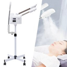 Vaporizador facial profesional 3 en 1 lámpara de aumento LED para el cuidado de la piel facial spa belleza