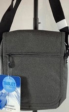 Bandolera Everest Gris Bolsa de Viaje Pequeña Hombro Mensajero Nuevo con Etiquetas