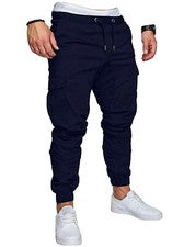 Pantalones cargo informales talla 4X-grandes----cintura 38,9", cadera 56,2", longitud 44,8"