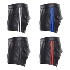 Pantalones para Hombres Sissy Calzoncillos Boxer Estilo Motocicleta Ropa Interior Fiesta Pantalones Cortos Discoteca