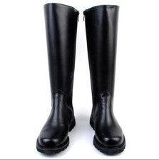 Botas hasta la rodilla estilo británico para hombre con cremallera motocicleta militares zapatos informales