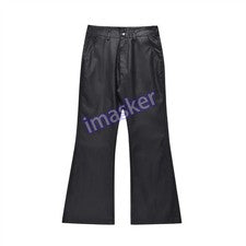 Hombres Pantalones Acampanados Hip Hop Sueltos Estilo Callejero Largo Campana Pantalones Informales Talla