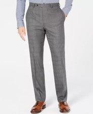 Pantalones de vestir Lauren Ralph Lauren para hombre ultraflex calce clásico a cuadros gris 42Wx30L