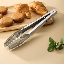 Alicates de cocina de acero inoxidable de 30 cm para asar hornear servir y preparar alimentos
