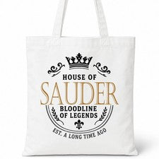 Bolso de Mano House Of SAUDER Nombre Familiar Regalo de Cumpleaños